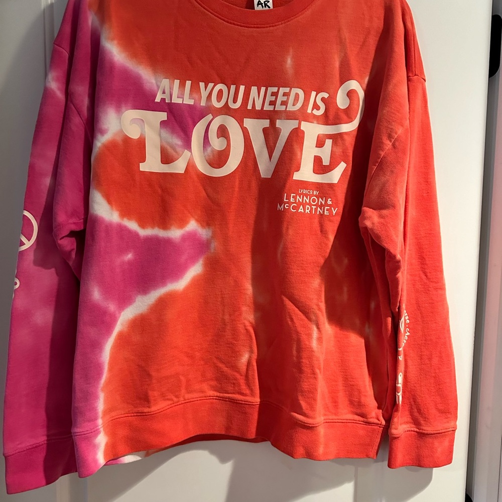 Zumba tie dye sweat pants and sweatshirt